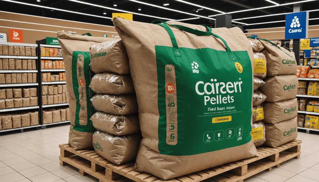 profitez de l'offre exclusive de carrefour ! pendant 48 heures, bénéficiez de prix réduits sur les sacs de pellets haut de gamme, idéal pour préparer votre hiver au chaud. ne manquez pas cette occasion d'économiser tout en vous équipant pour la saison froide.