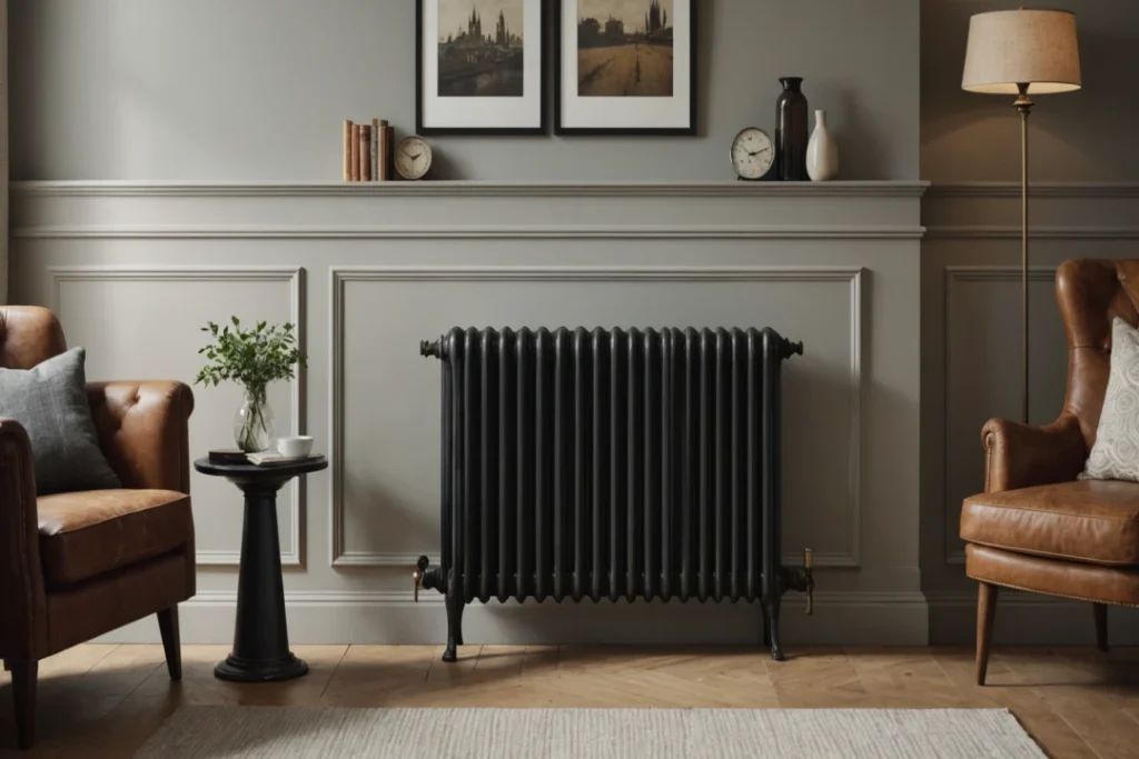 Le retour du vintage : intégrer un radiateur en fonte dans une déco moderne