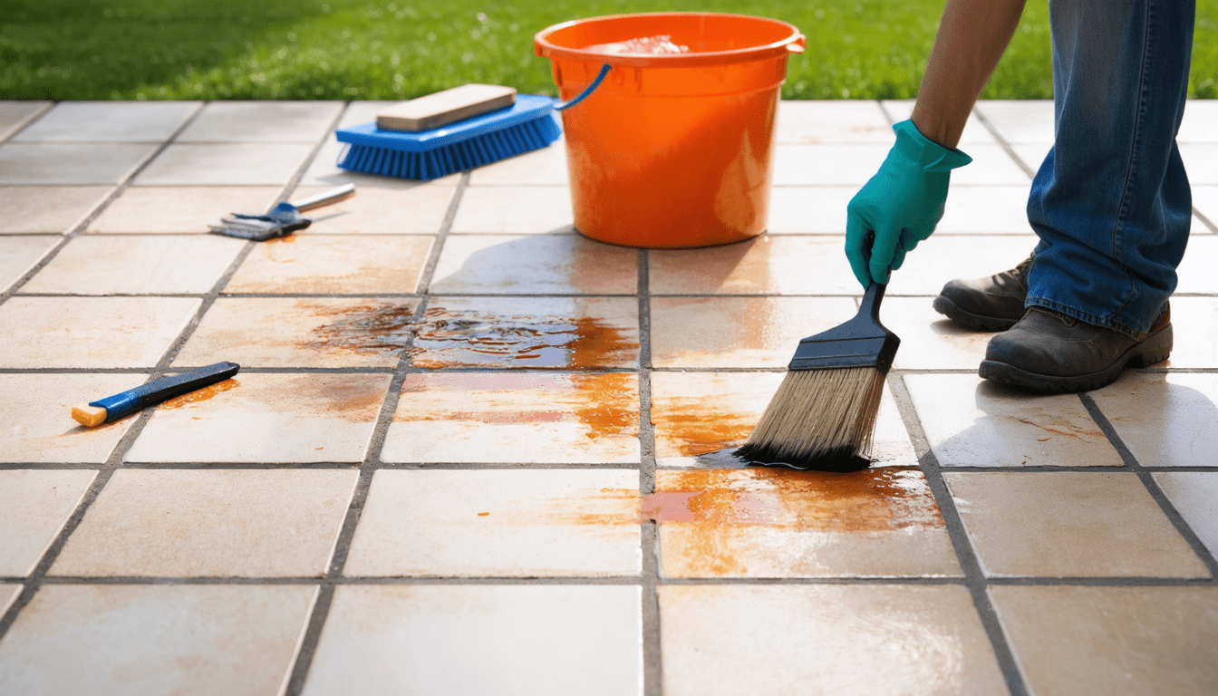découvrez des techniques simples et efficaces pour retirer facilement les taches de rouille de vos dalles de terrasse et redonner à votre extérieur tout son éclat.