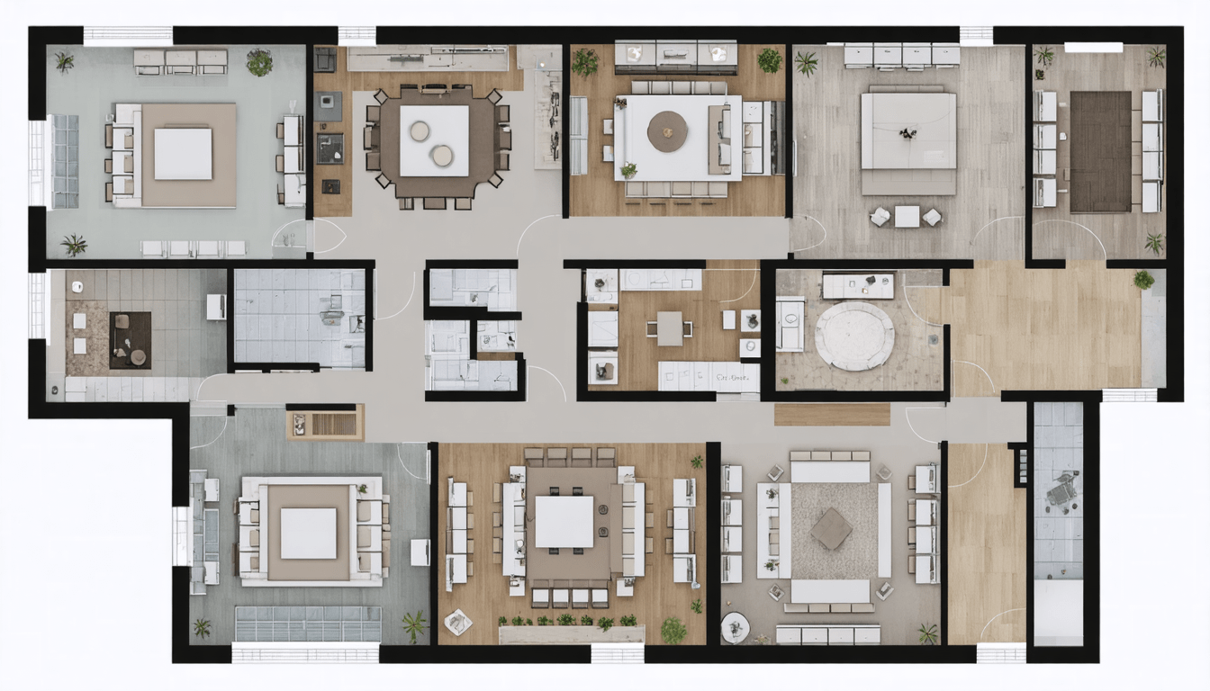 découvrez les principales applications d’un plan en 2d en architecture d’intérieur : visualisation des espaces, optimisation de l’agencement, communication avec les clients et facilitation des travaux de rénovation.