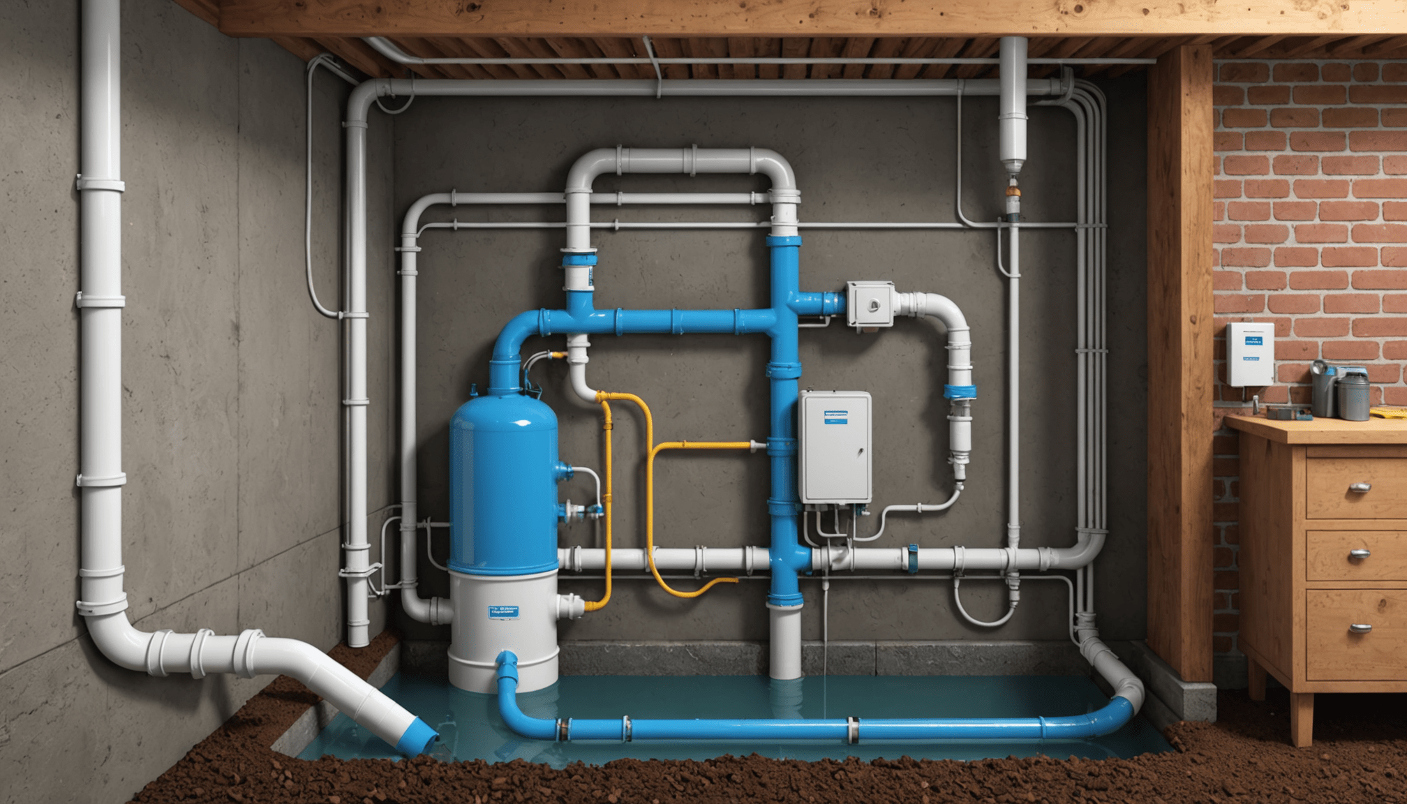 découvrez comment choisir la pompe à eau idéale pour le drainage de votre sous-sol et éviter les problèmes d'humidité efficacement.