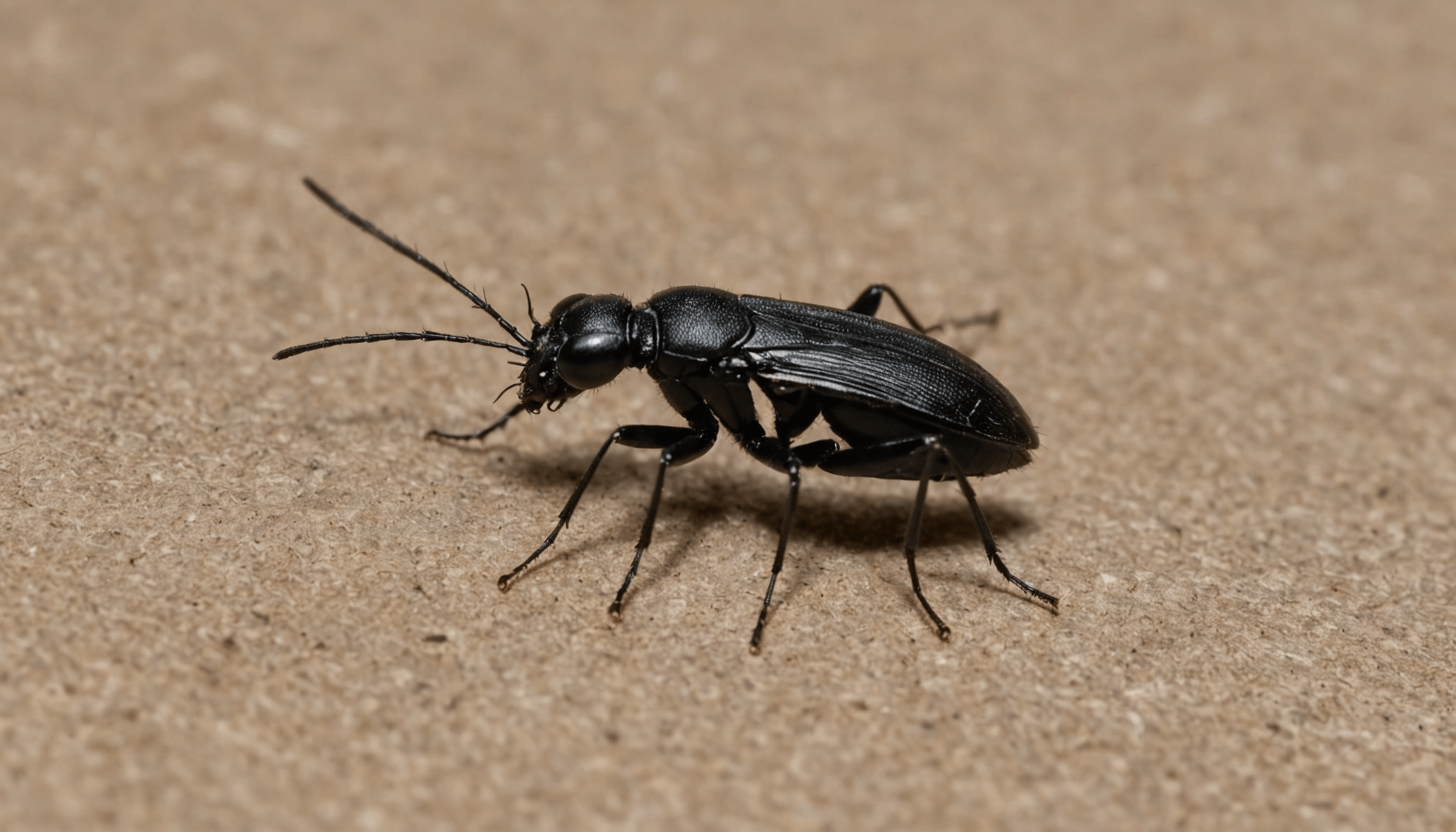 apprenez tout sur ce petit insecte noir mystérieux que vous avez trouvé chez vous : son origine, son comportement et comment le gérer efficacement.