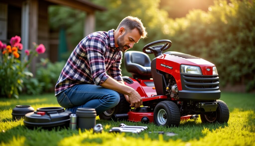 Comment changer la courroie d’un tracteur tondeuse Briggs et Stratton : guide pratique étape par étape