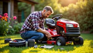 Comment changer la courroie d’un tracteur tondeuse Briggs et Stratton : guide pratique étape par étape