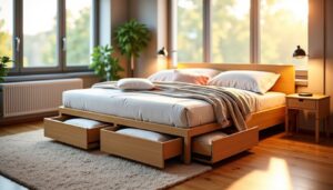 Lit coffre : l’astuce ingénieuse pour optimiser l’espace et garder une chambre impeccable
