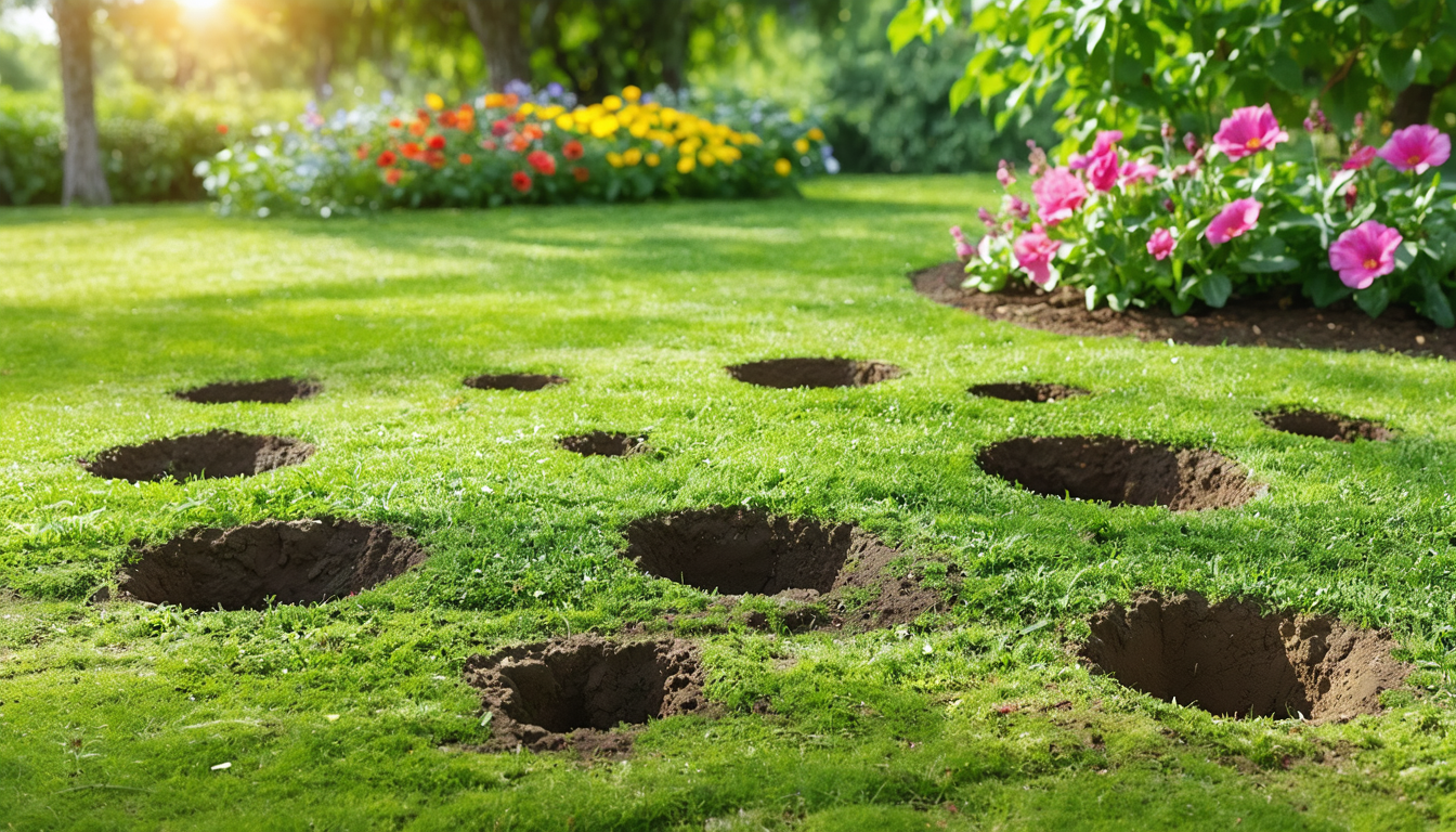 découvrez des solutions simples et efficaces pour combler les trous dans votre jardin sans créer de monticules, afin de préserver une pelouse uniforme et agréable.