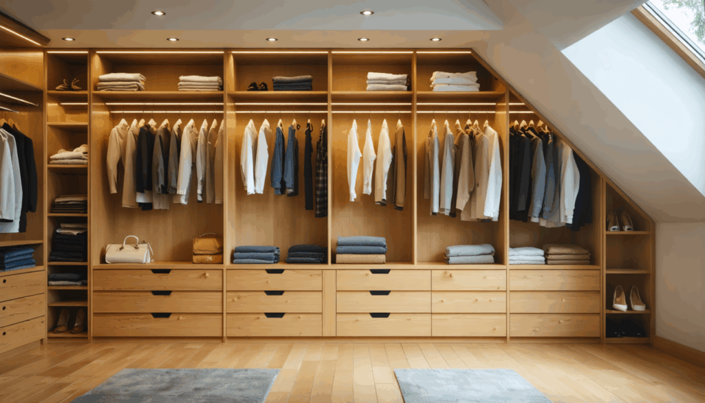 découvrez comment optimiser l’espace sous les combles avec notre guide pratique pour créer un dressing sur-mesure, fonctionnel et adapté à vos besoins.