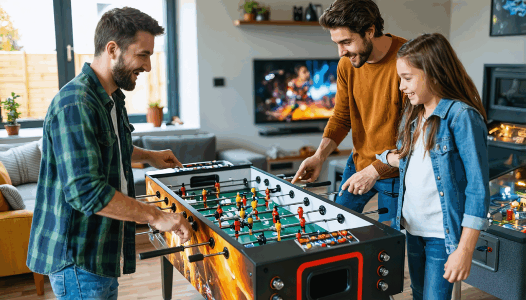 découvrez comment transformer votre maison en véritable lieu de détente et de fun grâce au flipper et au babyfoot. offrez à votre famille des moments inoubliables et convivials, pour petits et grands !