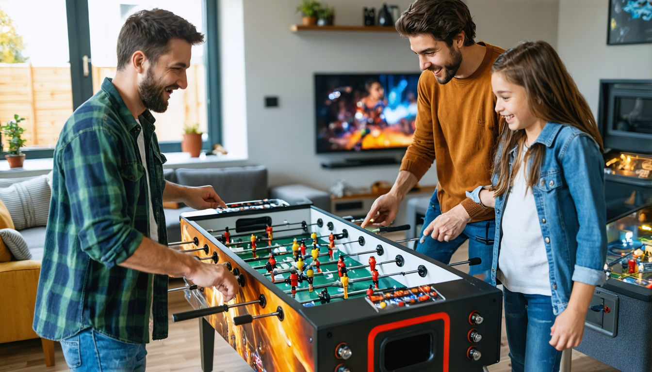 découvrez comment transformer votre maison en véritable lieu de détente et de fun grâce au flipper et au babyfoot. offrez à votre famille des moments inoubliables et convivials, pour petits et grands !