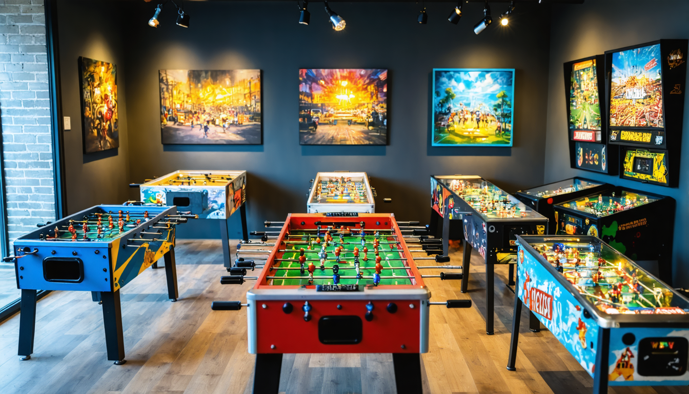 découvrez comment transformer votre maison en véritable espace de détente avec un flipper et un babyfoot. offrez à toute la famille des moments inoubliables de jeu, de partage et de bonheur !