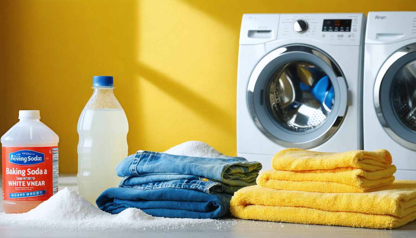 découvrez comment raviver vos vêtements décolorés grâce à une astuce simple et naturelle : l'association du bicarbonate de soude et du vinaigre blanc pour retrouver des textiles éclatants.