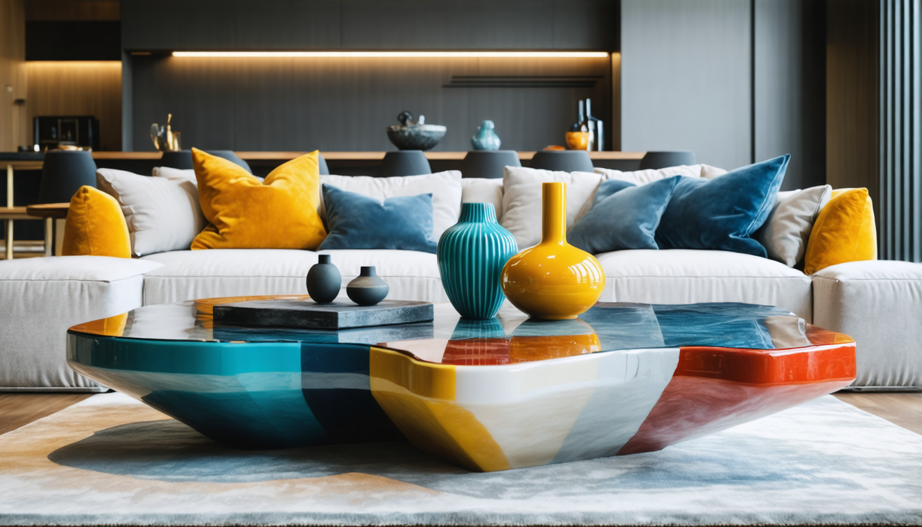 découvrez notre table basse au design d'exception, l'accessoire parfait pour sublimer votre salon et créer une ambiance élégante et moderne chez vous.