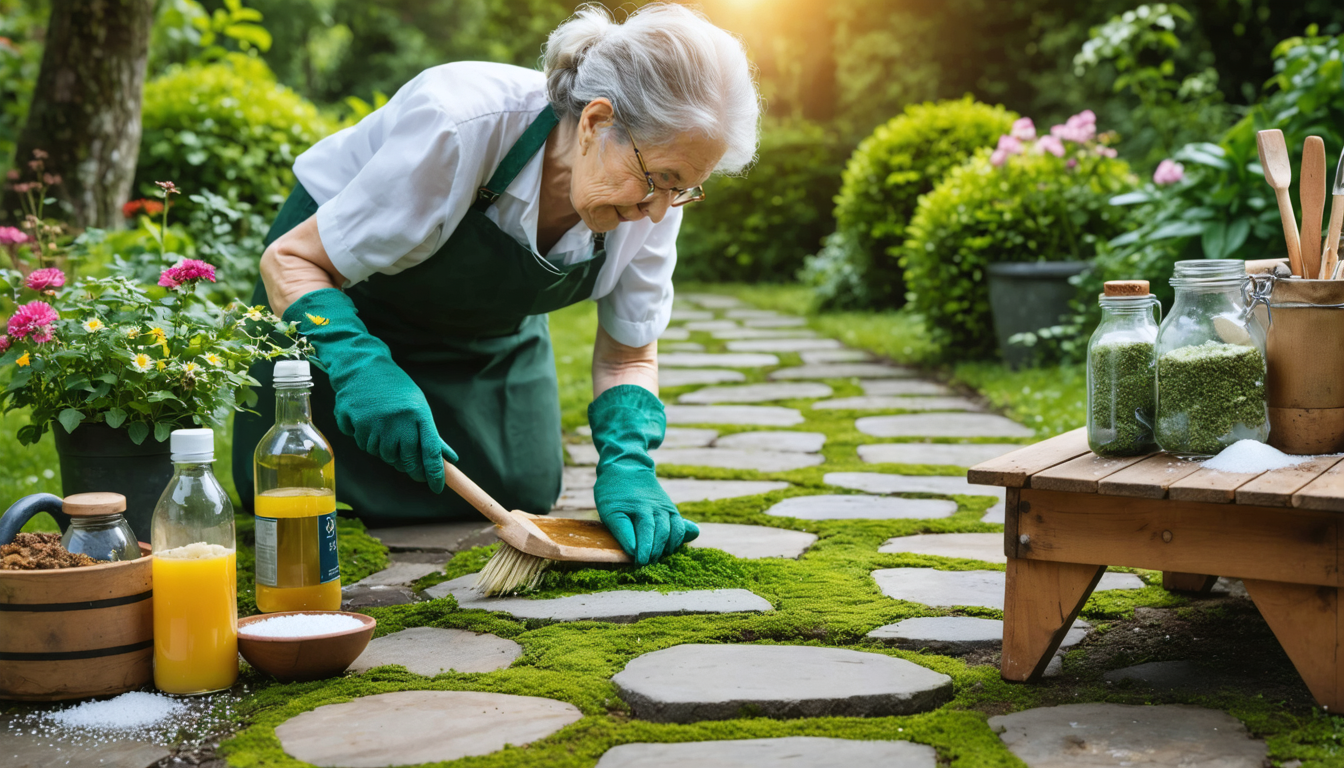 découvrez les meilleures astuces naturelles de grand-mère pour éliminer la mousse de votre jardin ou terrasse facilement, sans produits chimiques !