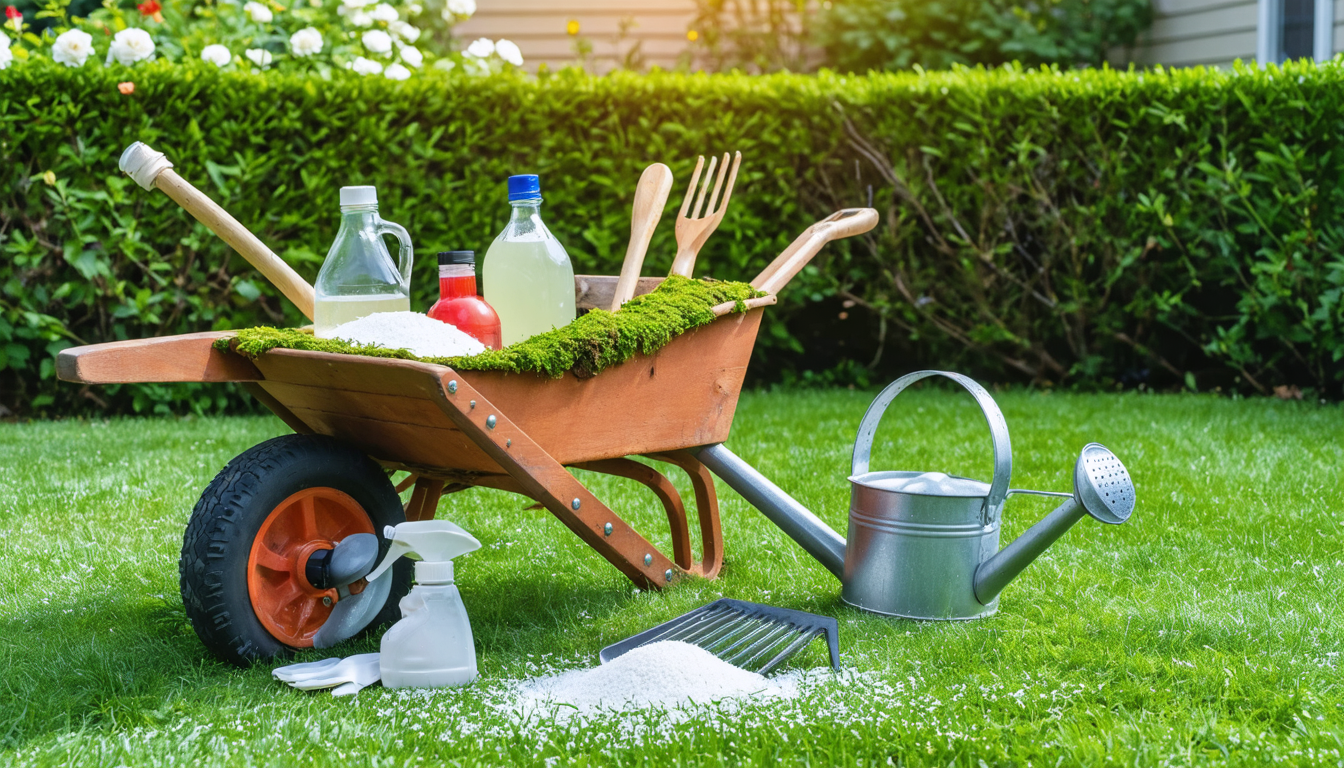 découvrez une astuce de grand-mère efficace pour éliminer naturellement la mousse de votre pelouse et retrouver un gazon vert et sain, sans produits chimiques.