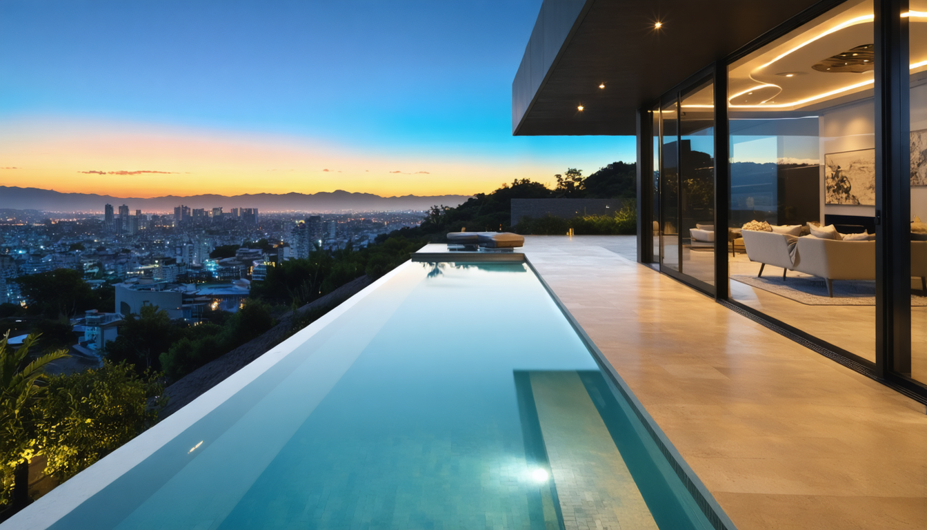 découvrez comment une piscine à débordement allie luxe, design épuré et sensation d'émerveillement pour sublimer votre espace extérieur.