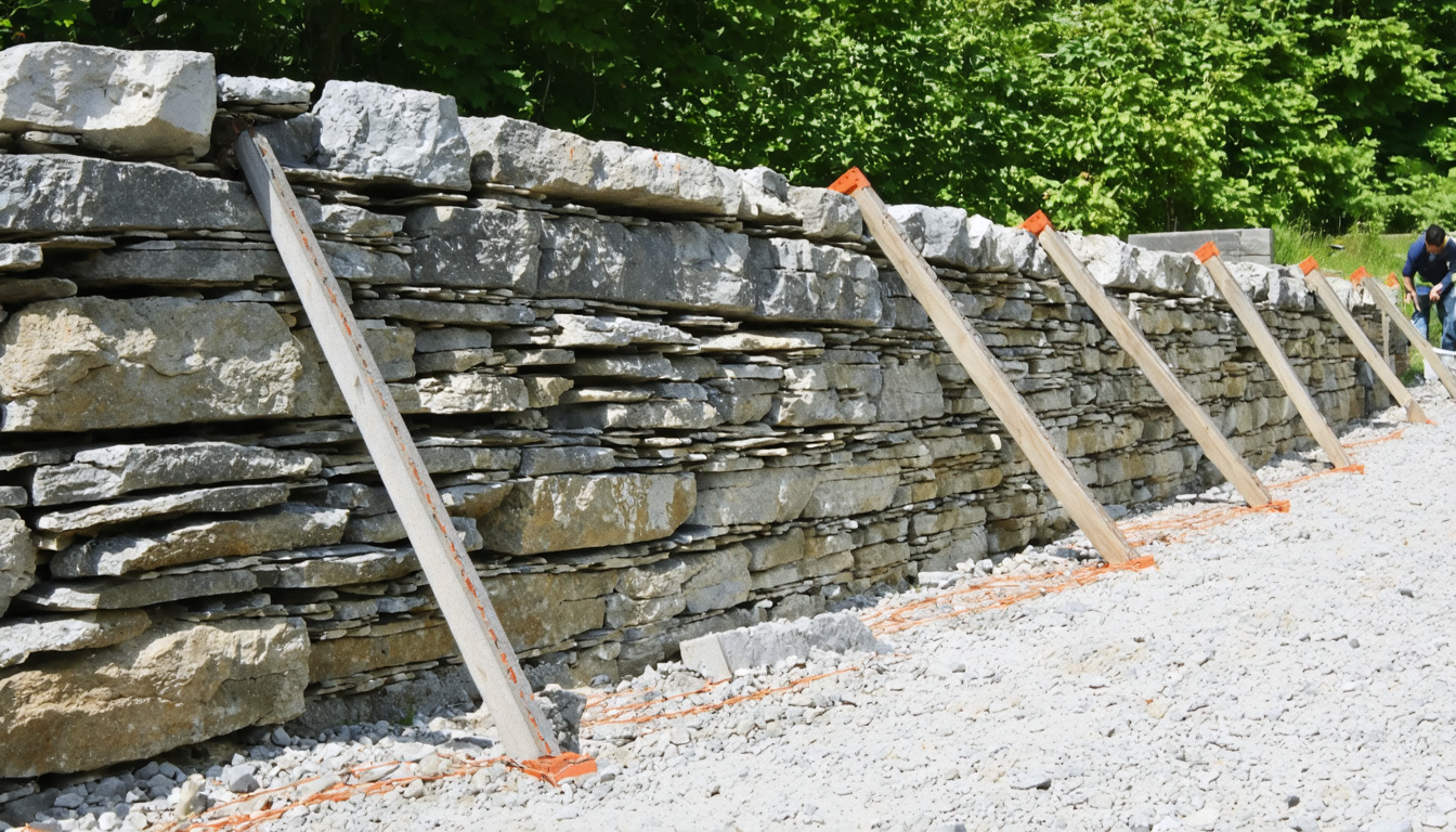 découvrez des méthodes durables et efficaces pour stabiliser un mur en pierre penché, alliant techniques traditionnelles et solutions modernes pour garantir la solidité et la pérennité de votre construction.