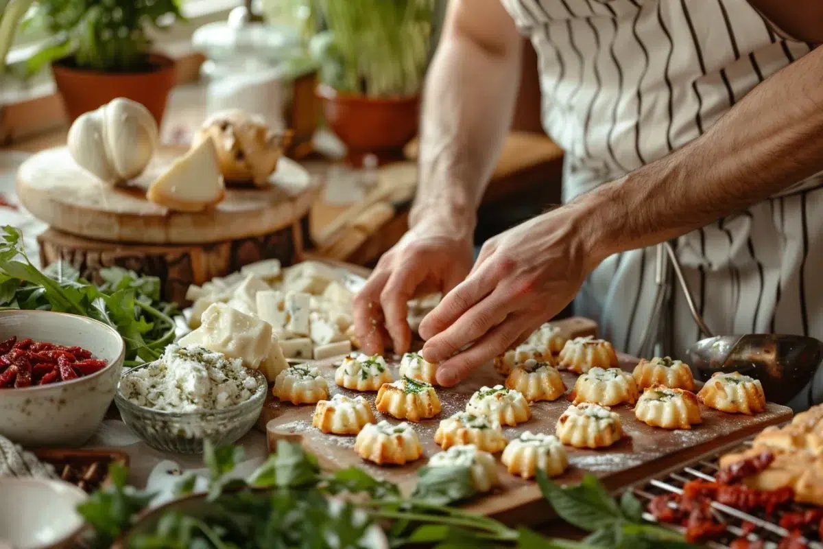 Les secrets des madeleines salées à la feta et tomates séchées : une recette qui ravira vos invités à l'apéro