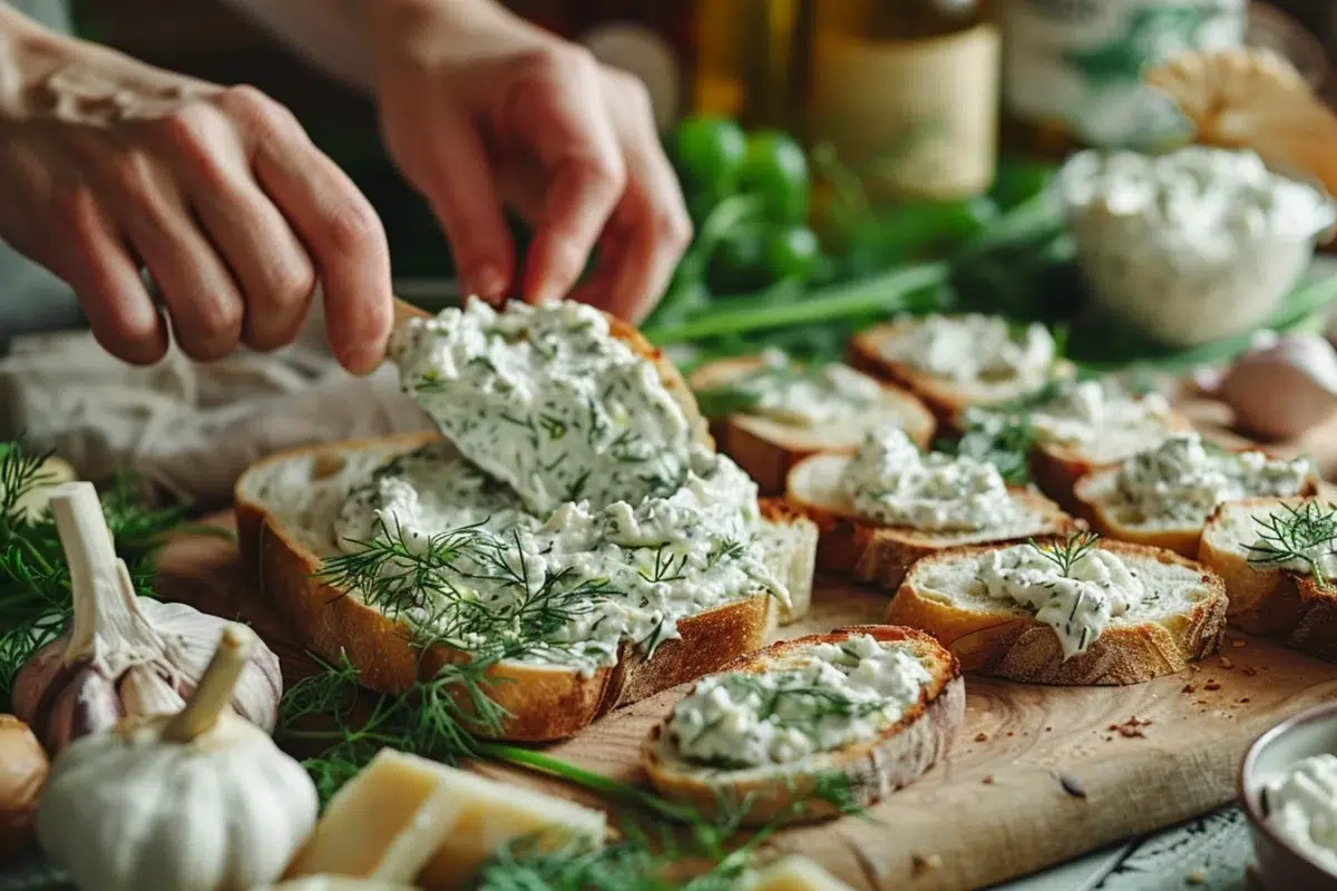 la tartinade à l'aneth : une recette fraîche et aromatique pour égayer vos apéritifs en 6 minutes