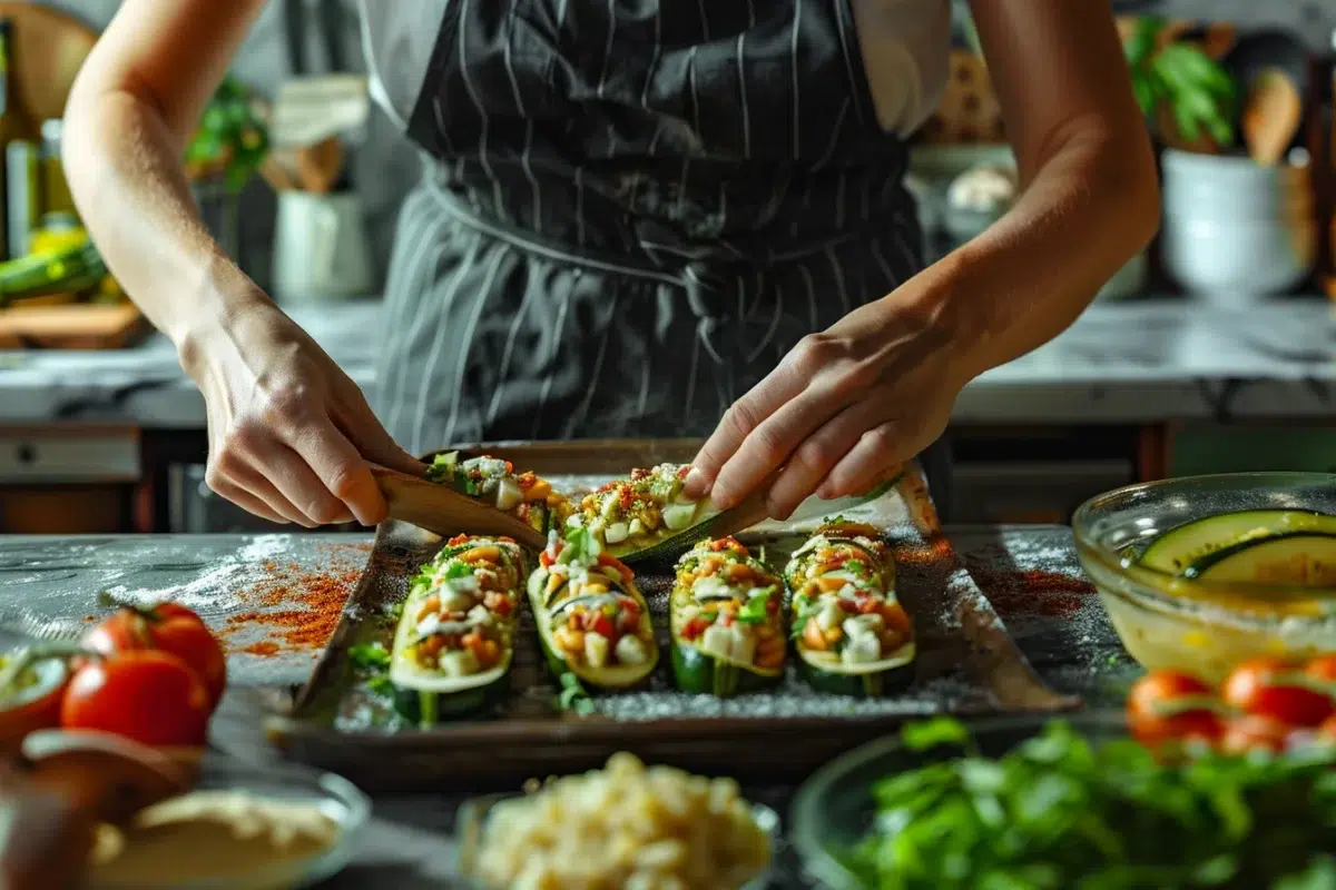 Les courgettes farcies sans four : une recette rapide et savoureuse en 10 minutes avec 3 astuces incontournables