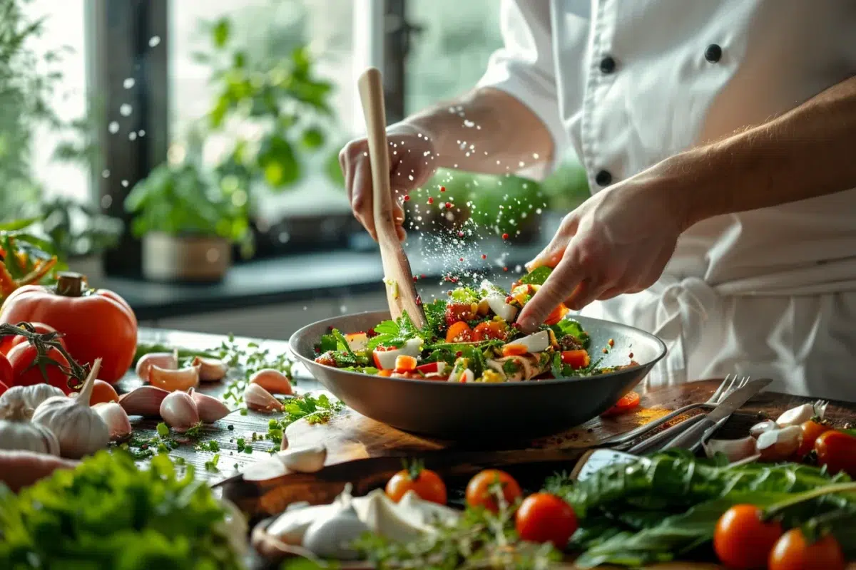 Une salade fraîcheur France-Pologne : des saveurs estivales en 10 minutes pour accompagner vos matchs