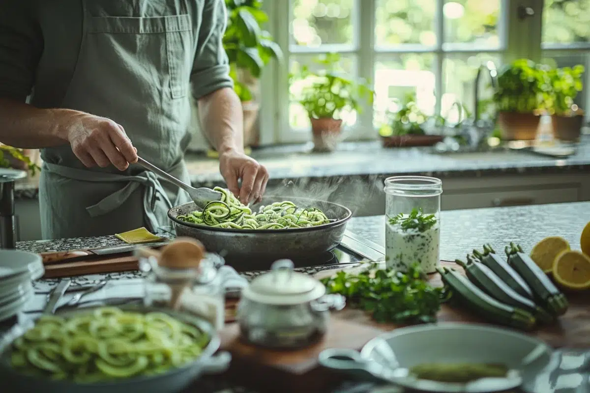 Les tagliatelles de courgette prêtes en 10 minutes : trois astuces pour un repas léger et savoureux