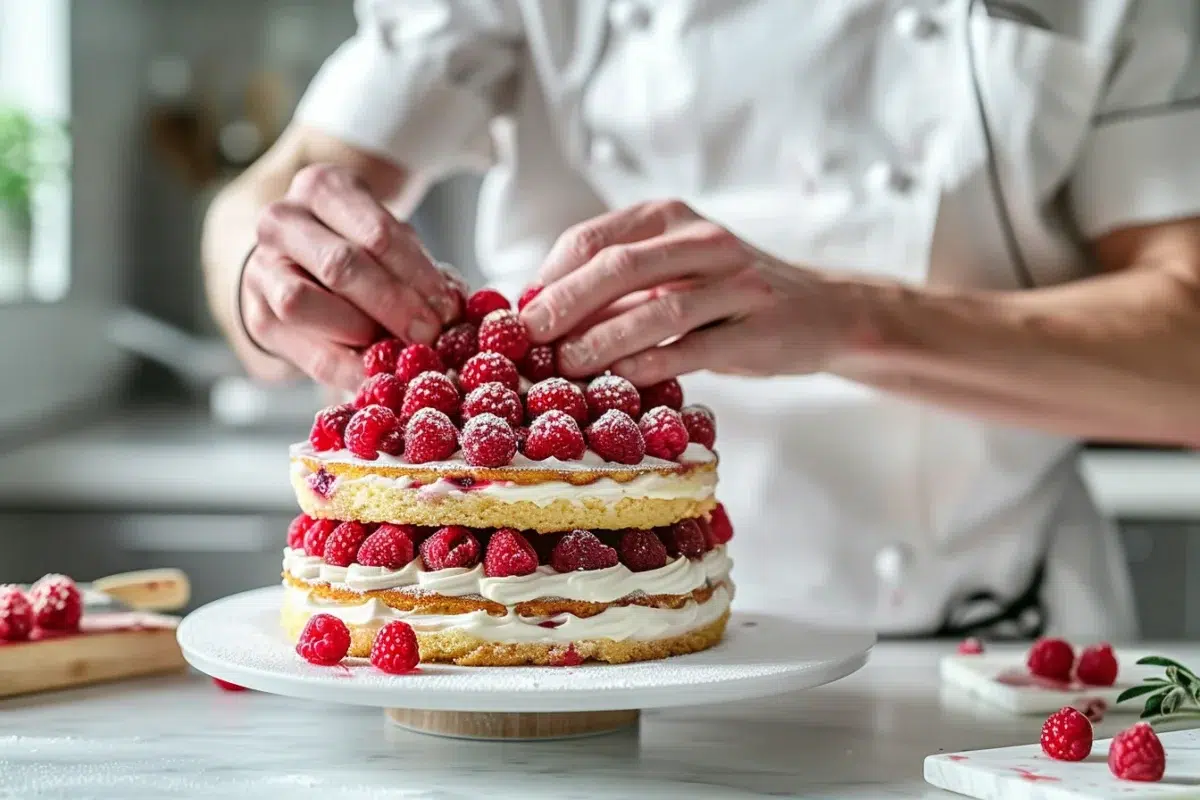 La charlotte aux framboises de Cyril Lignac : une recette gourmande et raffinée à préparer en 15 minutes