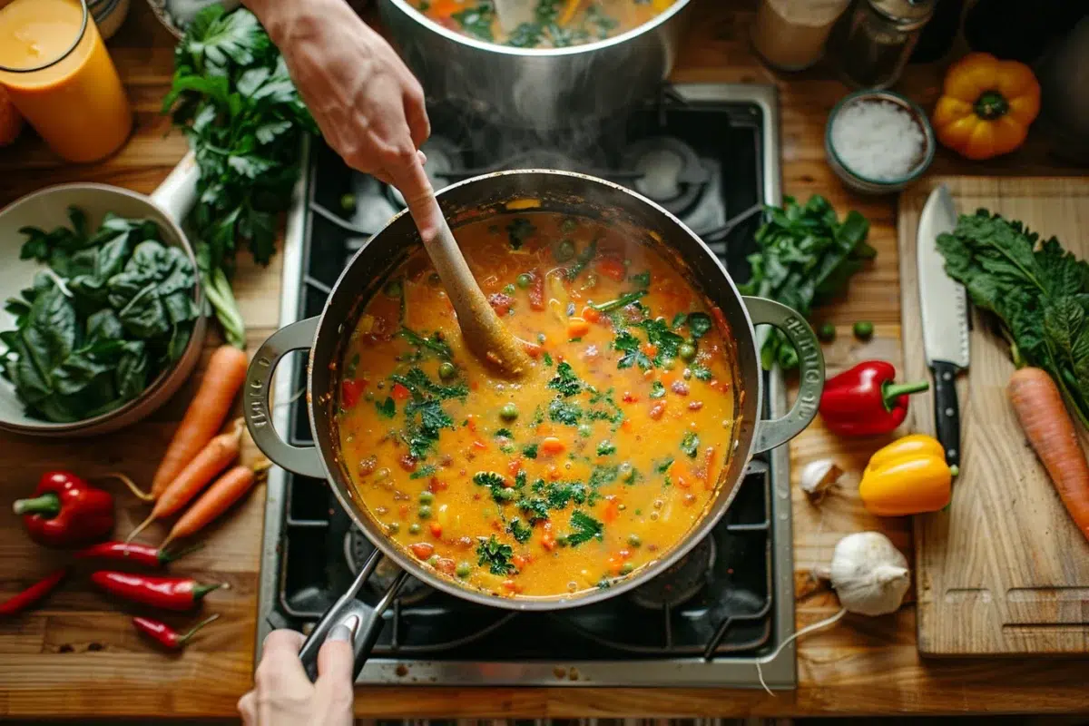 Les secrets du velouté du soleil : une soupe onctueuse et colorée prête en 10 minutes avec trois astuces