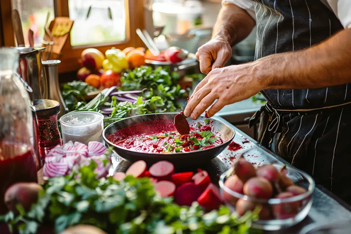Les secrets du gaspacho à la betterave de Laurent Mariotte : une recette fraîche et colorée pour l'été