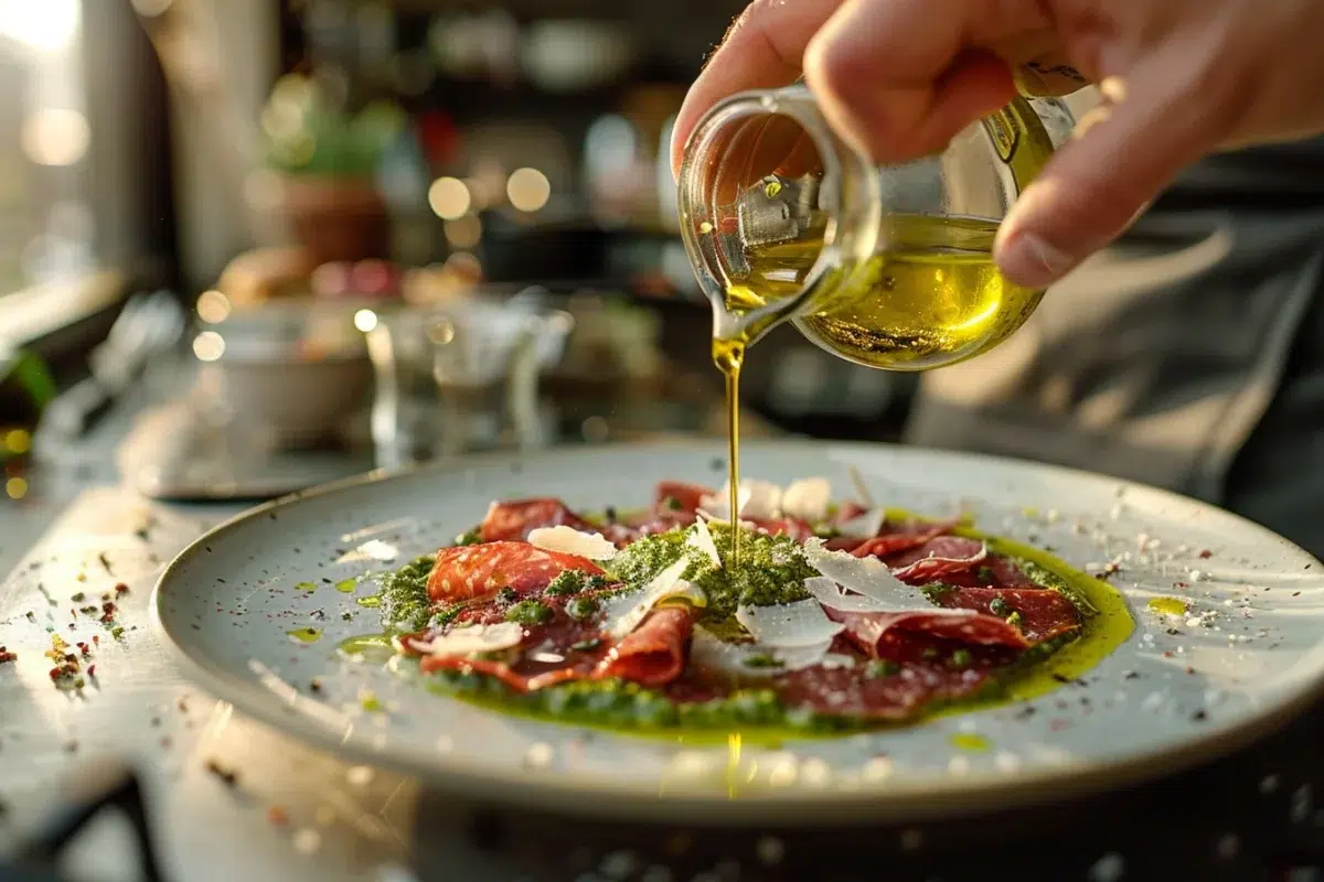 Carpaccio de bresaola au pesto : une recette simple et chic pour épater vos convives en toute élégance
