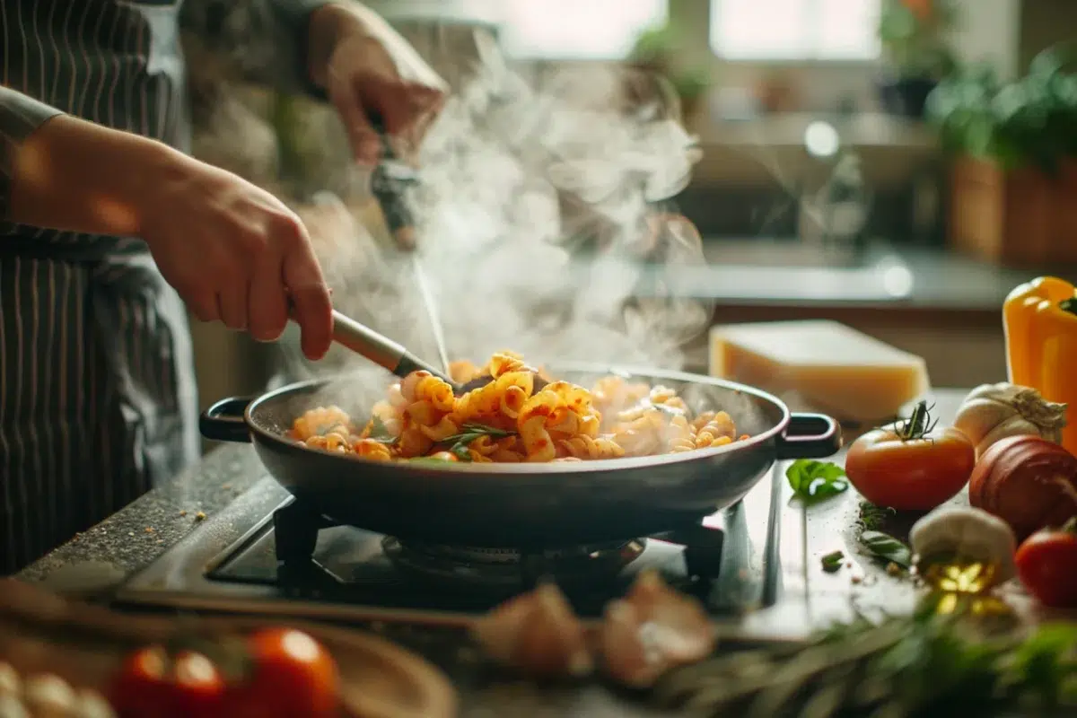 Les pâtes sauce endiablée : une recette savoureuse et épicée prête en seulement 15 minutes