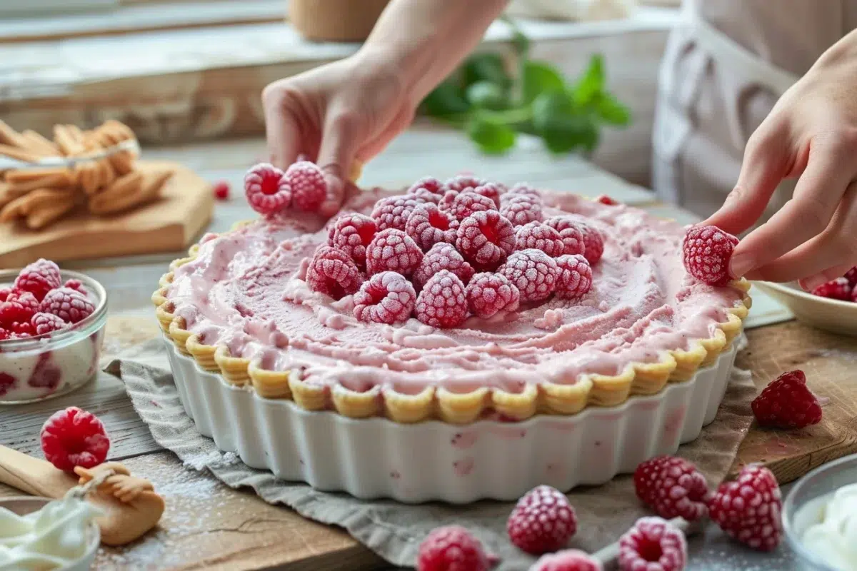Trois astuces pour une charlotte givrée aux framboises, prête en 25 minutes : recette simple et rafraîchissante