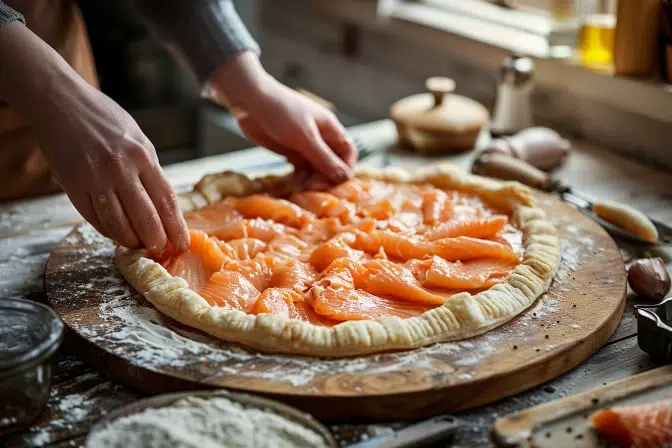 Un feuilleté de saumon prêt en 20 minutes : une recette simple et savoureuse pour impressionner vos invités