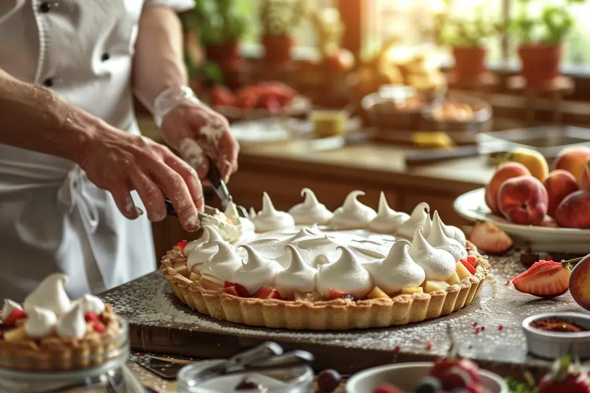 Les astuces du chef pour une tarte meringuée aux fruits : une recette facile pour un dessert irrésistible