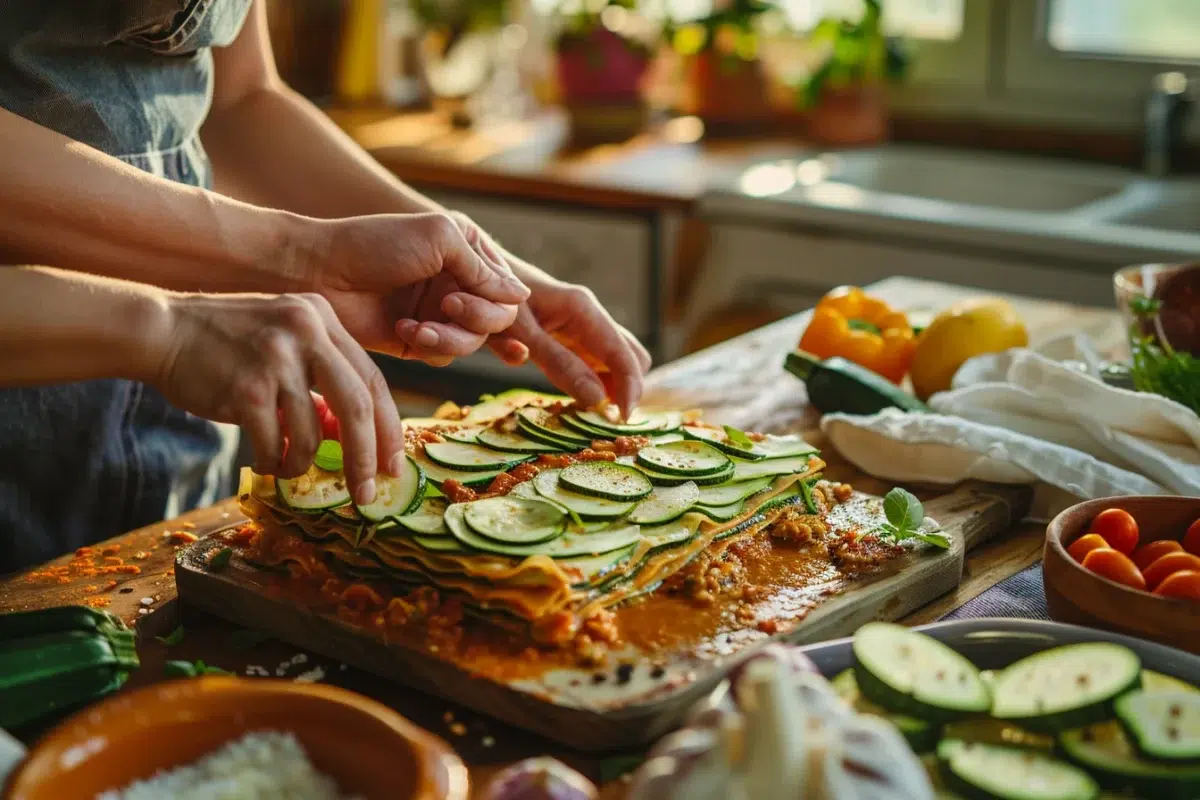 Lasagnes de courgettes : une alternative délicieuse et légère aux lasagnes traditionnelles avec des astuces de chef