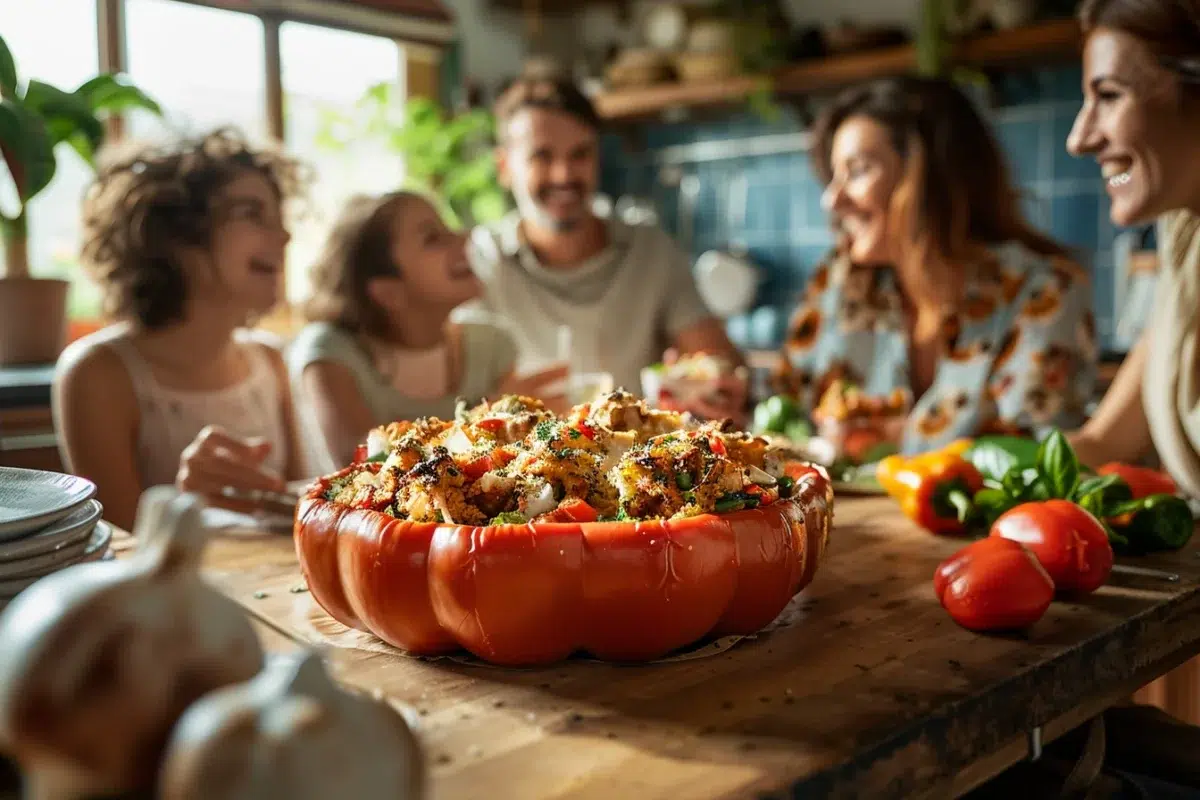 Les poivrons farcis végétariens : une recette savoureuse et facile pour des repas en famille inoubliables