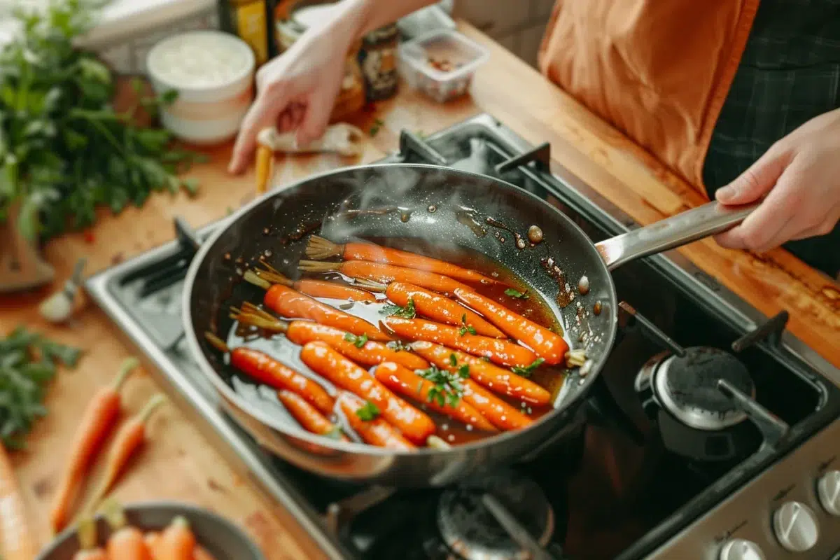 Des carottes glacées au miel : une recette rapide et délicieuse pour sublimer vos repas en 15 minutes