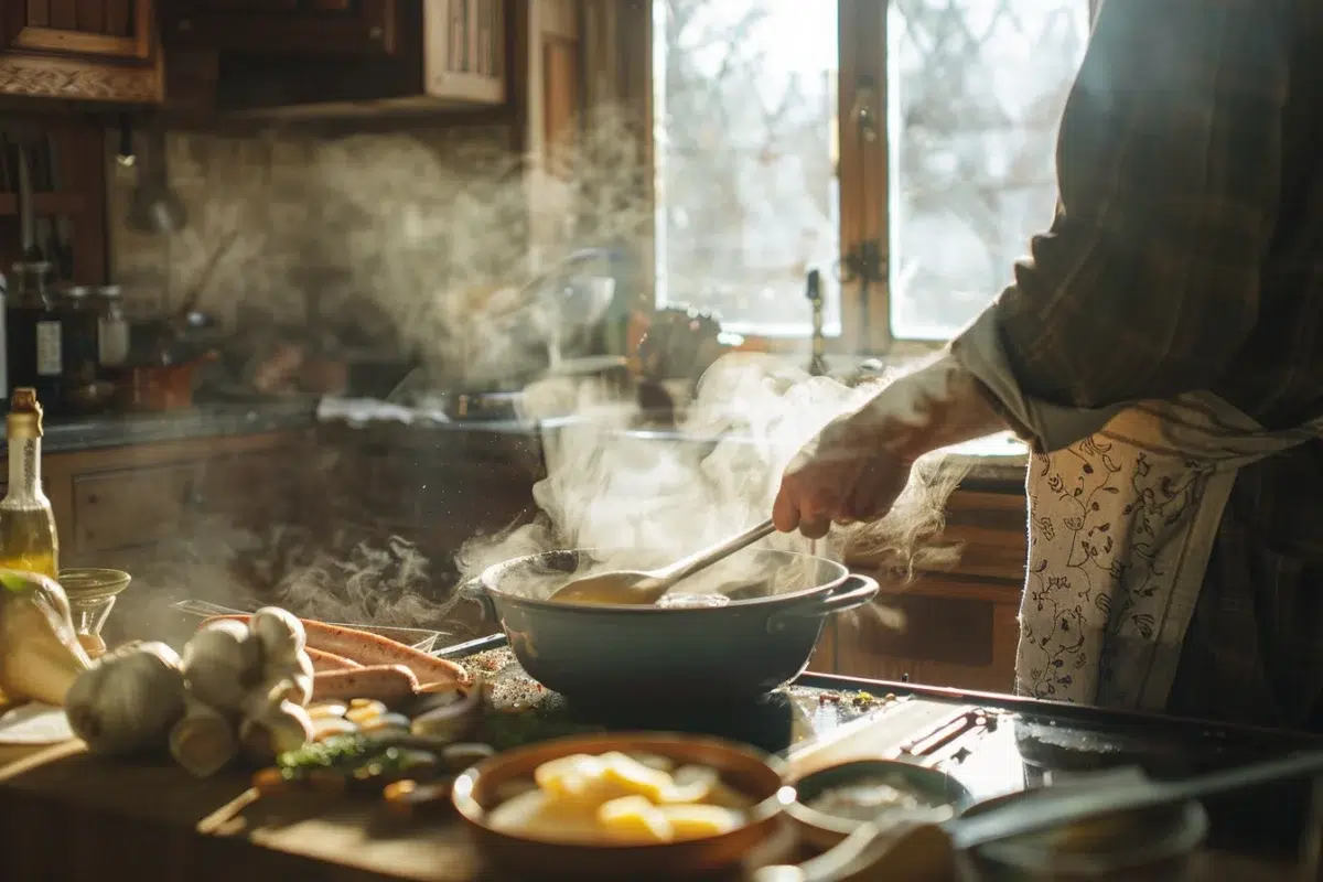 Les saucisses au vin blanc et moutarde : une recette simple et savoureuse à préparer en 40 minutes