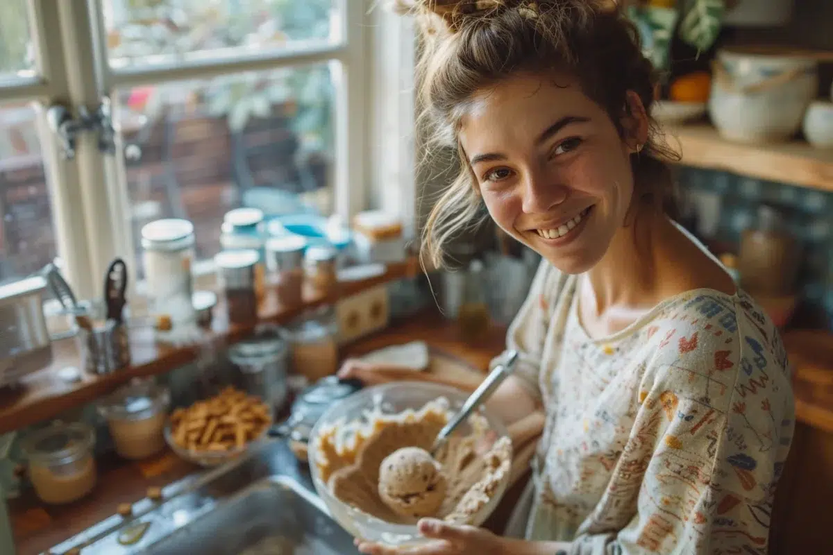 Glace aux spéculoos et au miel : une douceur simple et gourmande à préparer en seulement 10 minutes