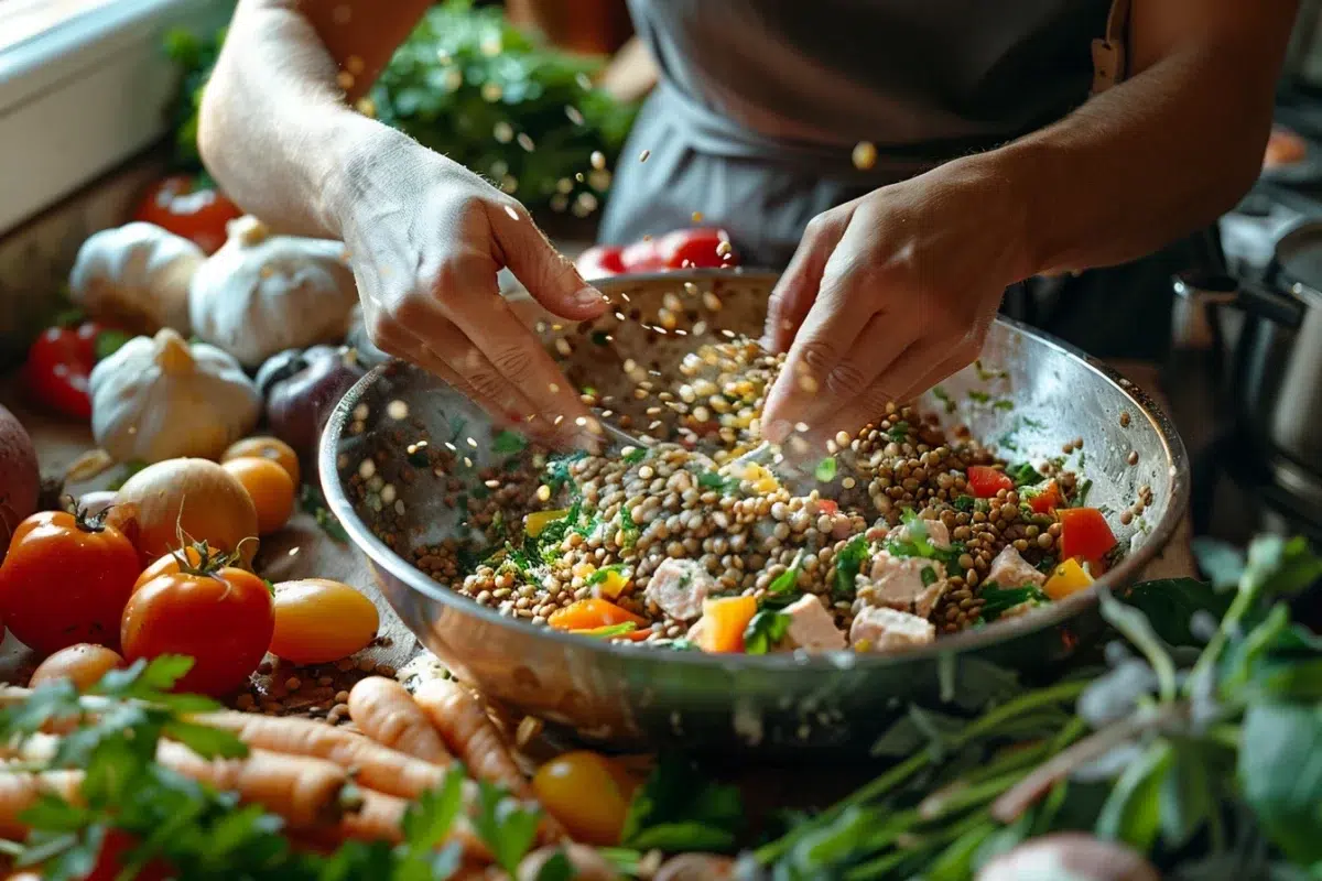 3 astuces infaillibles pour une salade de lentilles au thon : un plat simple et délicieux qui ravira vos papilles