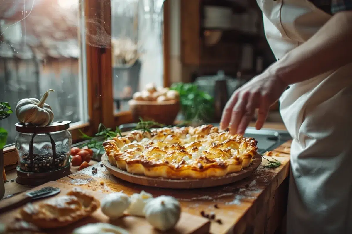 La délicieuse tourte feuilletée au chèvre de Laurent Mariotte : une recette facile pour épater vos invités