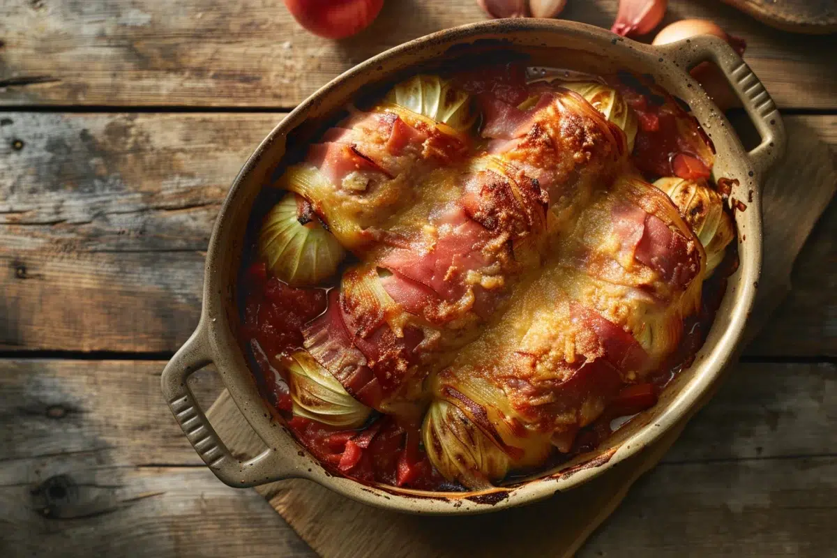 Les endives au jambon gratinées à la sauce tomate : un plat réconfortant et rapide à préparer en 15 minutes