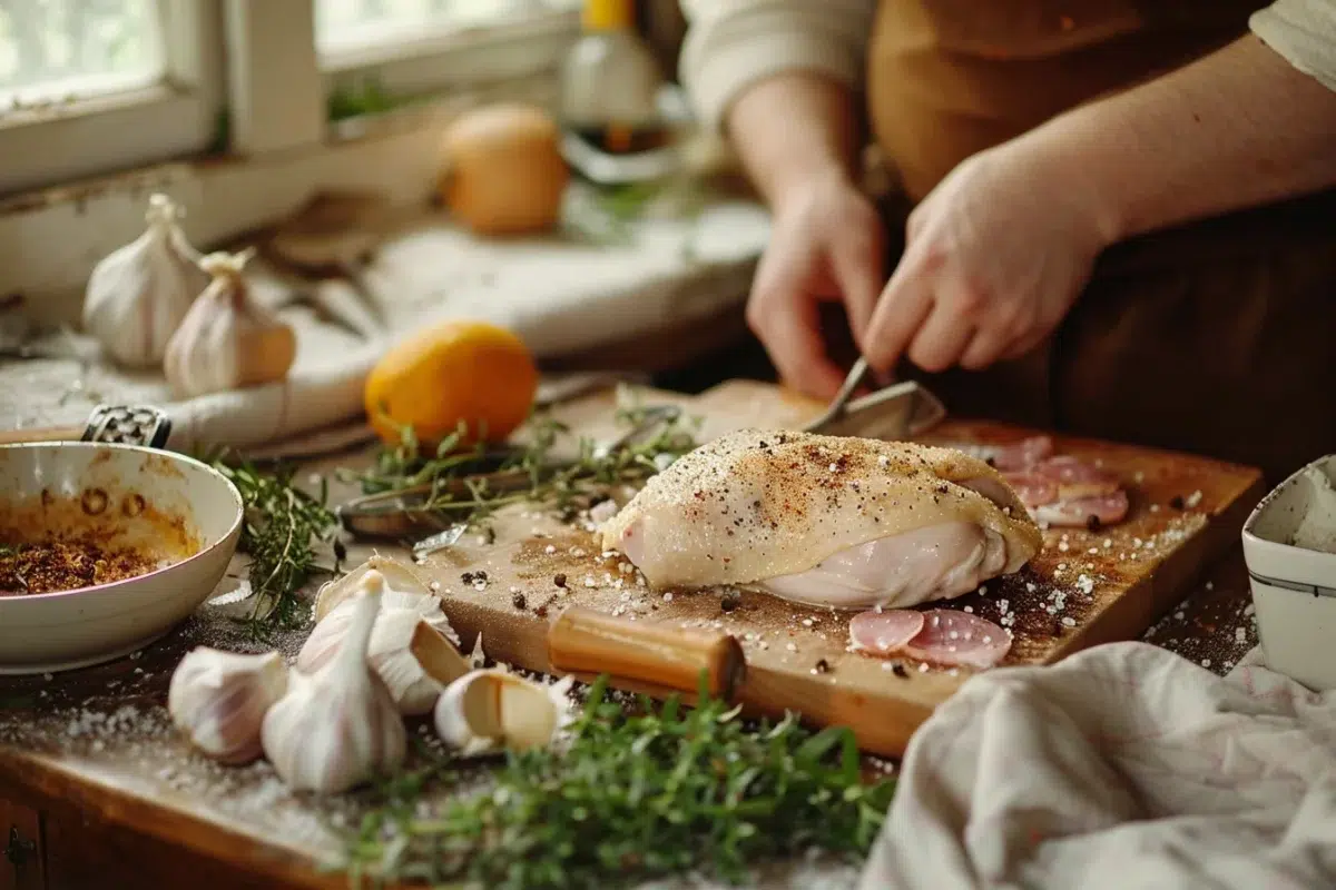 Les recettes de poulet au jambon et vin blanc : un plat savoureux et simple pour égayer vos dîners
