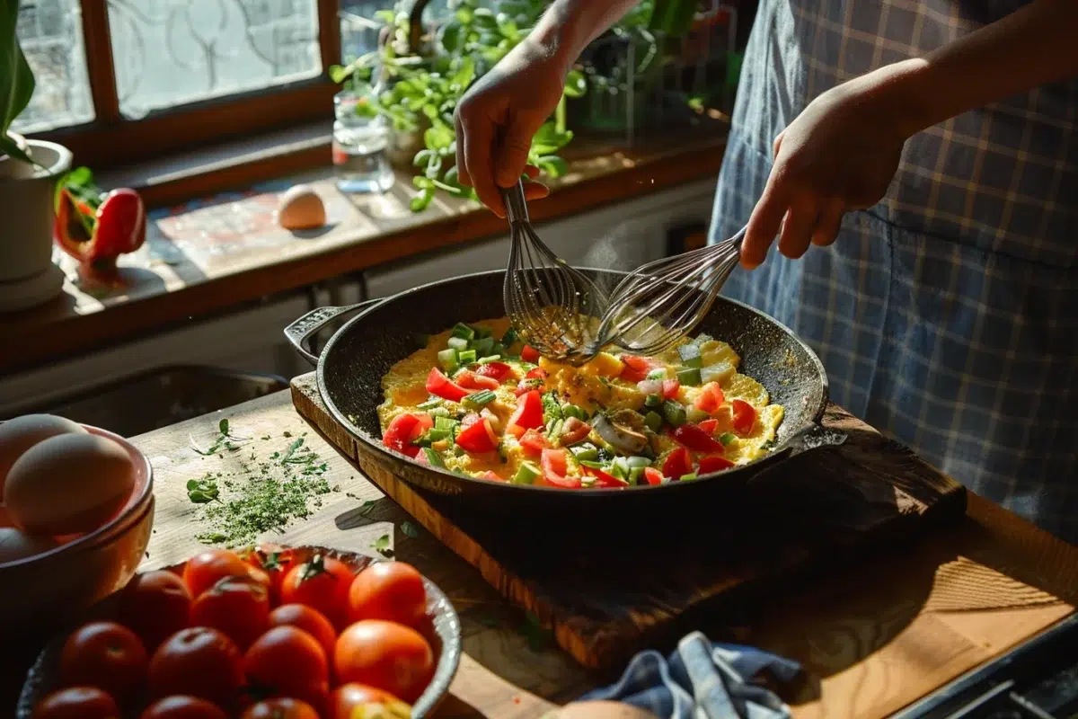 la recette magique de l'omelette estivale : un délice prêt en 8 minutes pour ravir vos papilles cet été