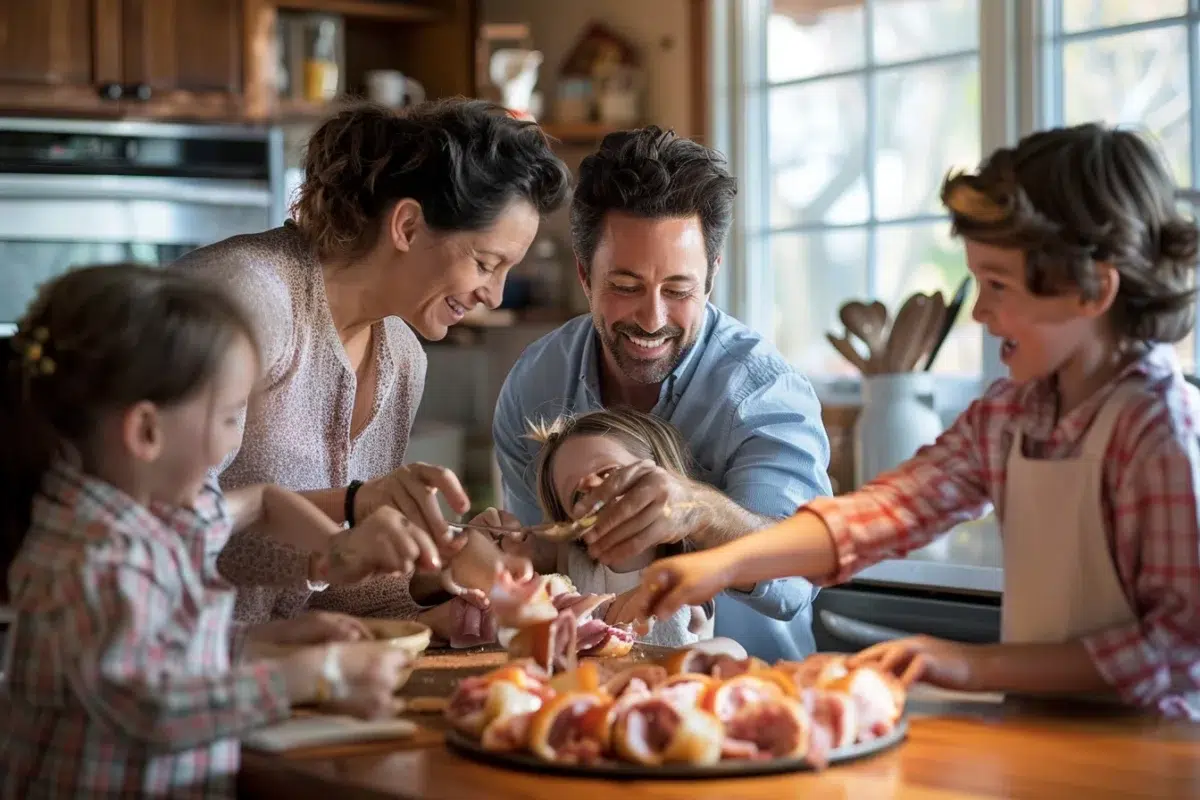 Le roulé aux tranches de jambon : une recette rapide et savoureuse pour régaler toute la famille en un rien de temps