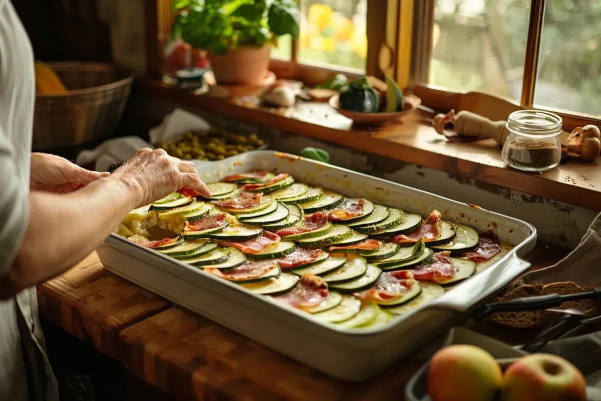 Les secrets d'un gratin de courgettes à la charcuterie : une recette simple pour épater vos invités