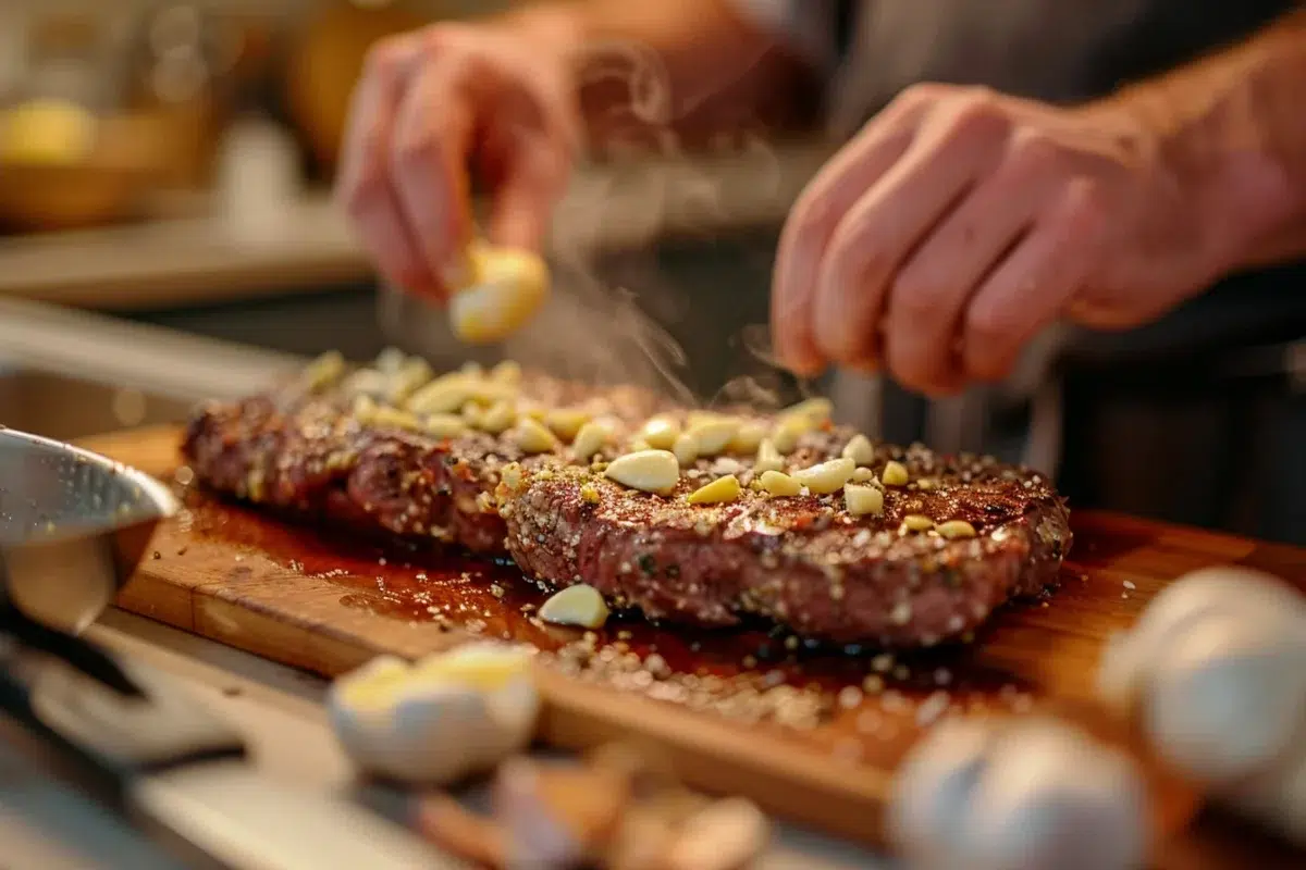 Les steaks à la pâte d'ail : une recette savoureuse prête en 10 minutes avec des astuces simples