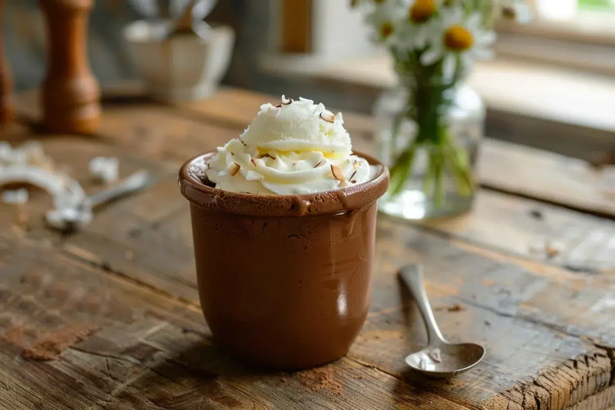 Mousse au chocolat et glace à la noix de coco : un dessert irrésistible prêt en moins de 15 minutes