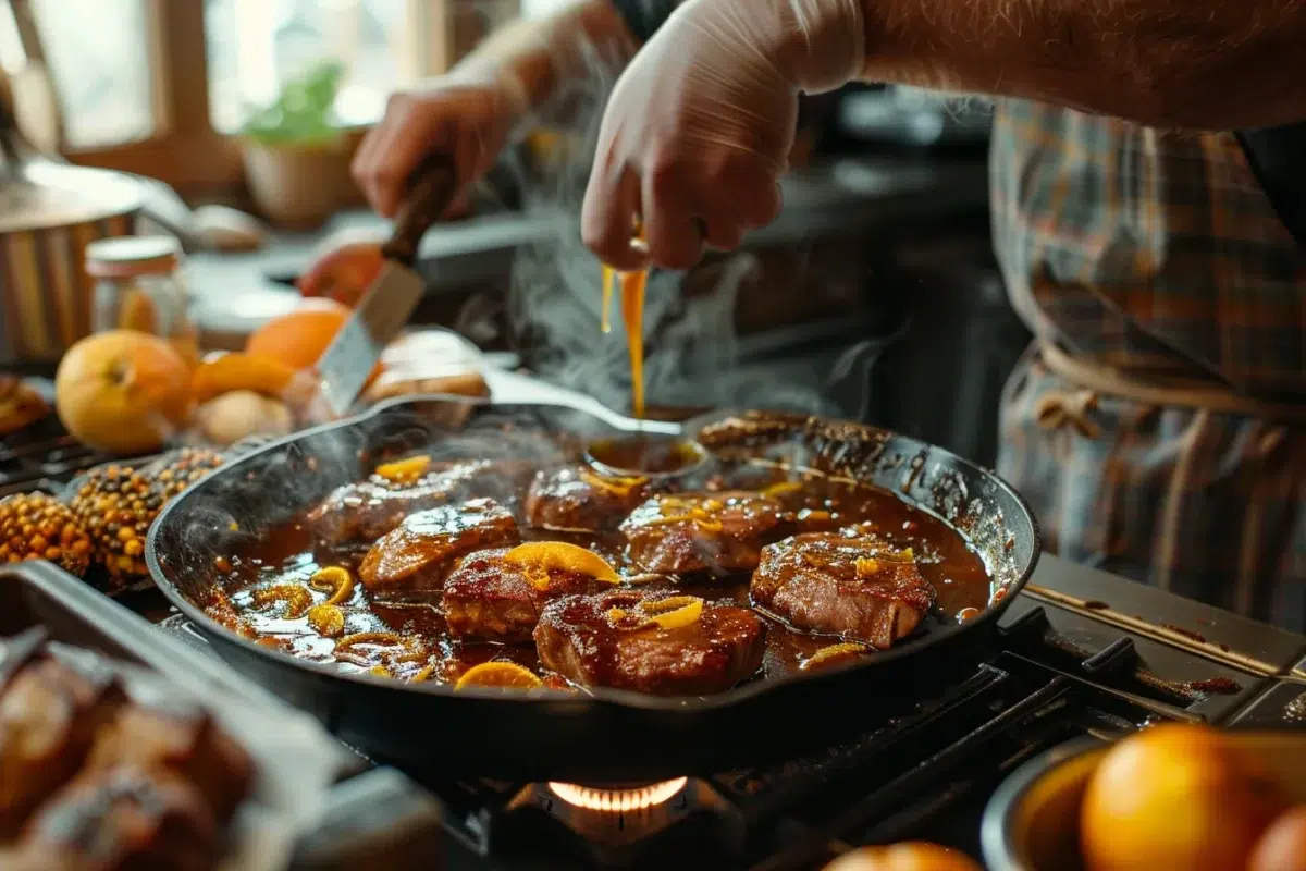 Le tendron de veau au caramel d'agrumes : des saveurs d'automne en 10 minutes avec 3 astuces délicieuses