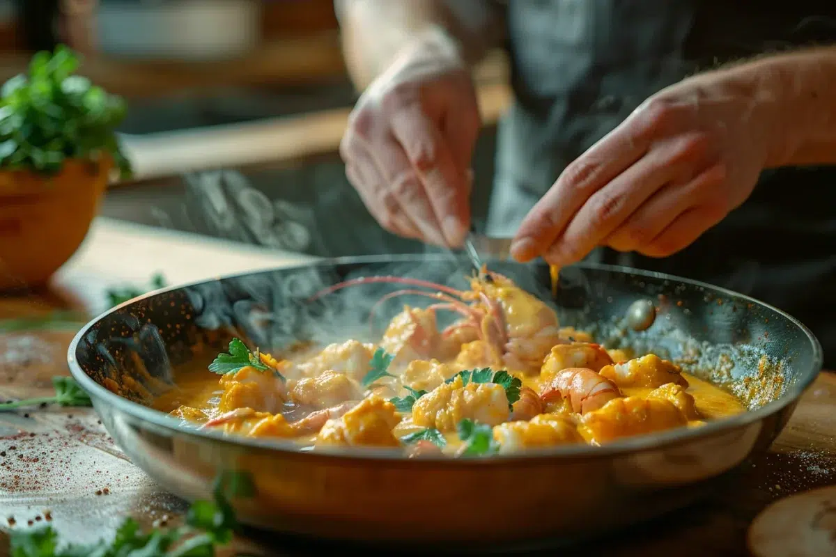 Les langoustines à la sauce crémeuse au curry : prêtes en 10 minutes avec 3 astuces pour un dîner raffiné