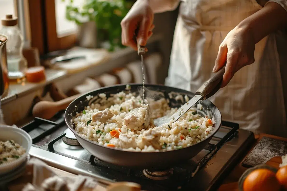 Réinventez vos restes de volaille : une recette rapide de riz à la crème en moins de 15 minutes